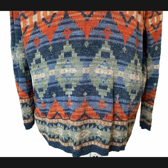 Ralph Lauren | Denim & Supply Womens Aztec Southwestern Geometric Sweater XL - Picture 5 of 8